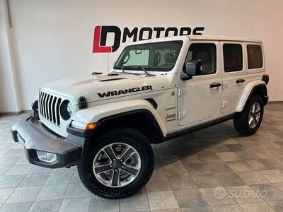 Usata Jeep Wrangler Unlimited Sahara 200 CV (147 kW) 2018 Bianco SUV