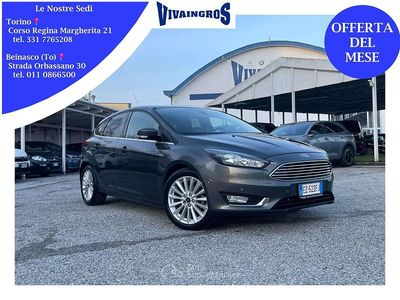 Usata Ford Focus Titanium 120 CV (88 kW) 2015 Grigio Berlina