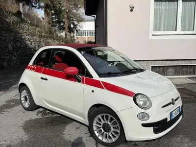Usata Fiat 500C Lounge 86 CV (63 kW) 2011 Bianco Cabrio