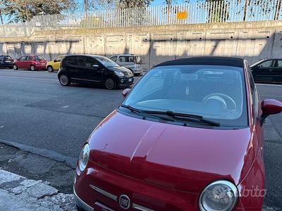 Usata Fiat 500C 69 CV (50 kW) 2009 Rosso Cabrio