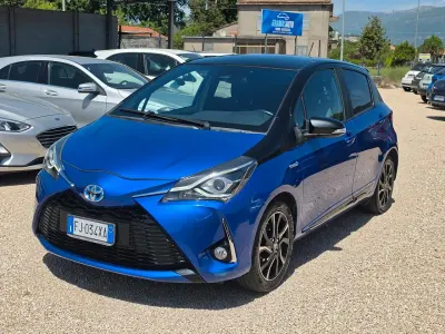 Brugt Toyota Yaris Hybrid Edition 73 HK (53 kW) 2017 Blå Hatchback