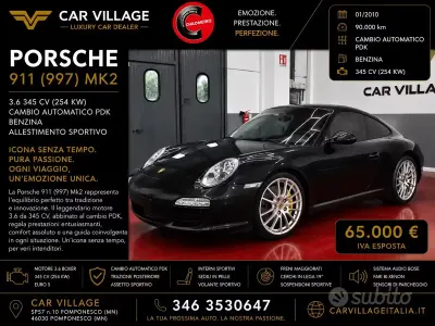 Usata Porsche 911 Carrera 345 CV (253 kW) 2010 Nero Coupé