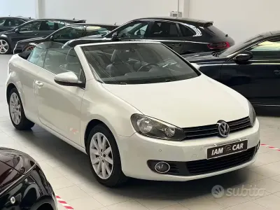 Usata VW Golf Highline 105 CV (77 kW) 2011 Bianco Cabrio