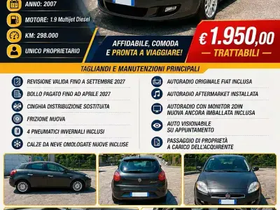 Usata Fiat Bravo Emotion 120 CV (88 kW) 2007 Utilitaria
