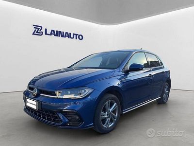 Usata VW Polo R-line 95 CV (69 kW) 2024 Blu Utilitaria