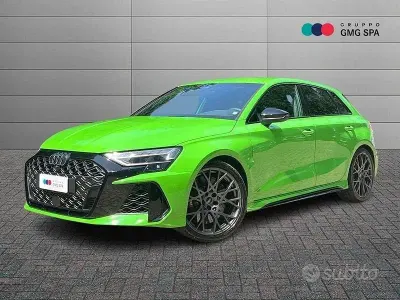 Usata Audi RS3 Ambiente 400 CV (294 kW) 2025 Verde Berlina