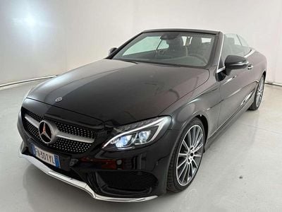 Usata Mercedes C220 Premium Plus 170 CV (125 kW) 2017 Nero Cabrio