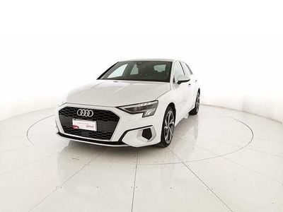 Usata Audi A3 Advanced 116 CV (85 kW) 2022 Bianco ghiaccio metallizzato Berlina