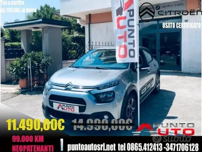 Usata Citroën C3 Feel 102 CV (75 kW) 2021 Grigio Utilitaria