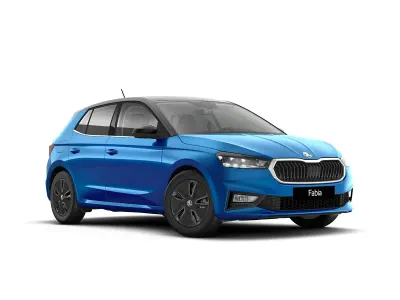 Nuova Skoda Fabia Monte Carlo 115 CV (84 kW) 2026 Blu race metallizzato nero tulipano perl Utilitaria