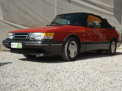 Usata Saab 900 Cabriolet 179 CV (131 kW) 1991 Rosso Cabrio