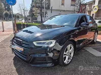 Usado Audi A3 S-Line 150 CV (110 kW) 2019 Negro Berlina