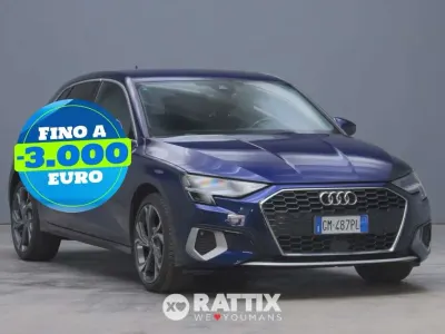 Usata Audi A3 Advanced 116 CV (85 kW) 2023 Blu navarra Berlina
