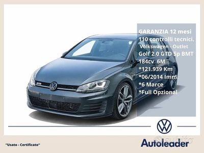 Usata VW Golf VII GTD 184 CV (135 kW) 2014 Nero Berlina
