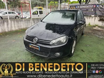 Usata VW Golf VI Highline 105 CV (77 kW) 2009 Nero Utilitaria