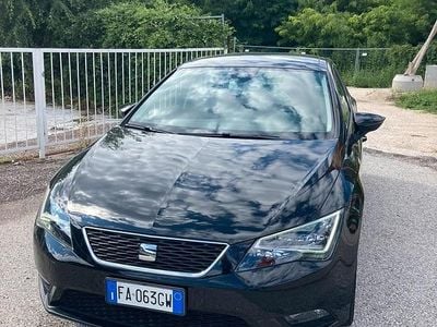 Usata Seat Leon 105 CV (77 kW) 2015 Nero Berlina