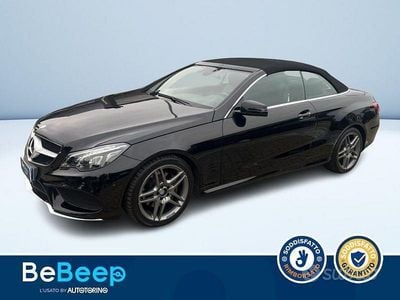 Usata Mercedes E220 Premium 170 CV (125 kW) 2017 Nero Cabrio