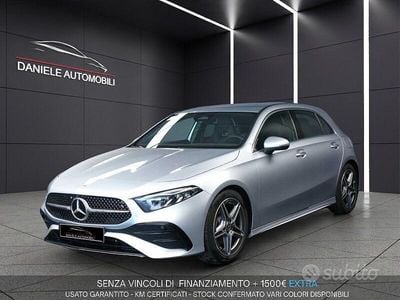 Usata Mercedes A180 AMG line 136 CV (100 kW) 2025 Grigio Berlina