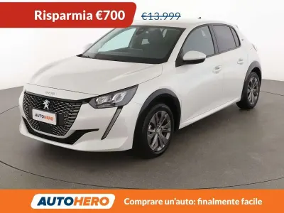 Usata Peugeot e-208 Active 56 kW (77 CV) 2020 Bianco Utilitaria
