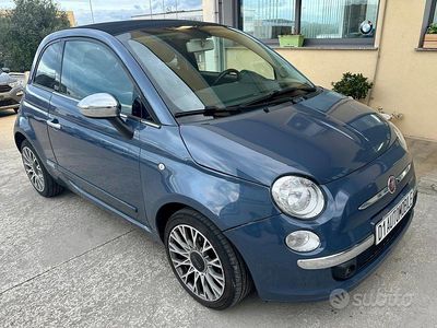 Usata Fiat 500C 69 CV (50 kW) 2014 Blu Cabrio