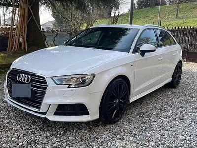 Usata Audi A3 S-Line 110 CV (80 kW) 2017 Bianco Berlina