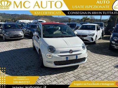 Usata Fiat 500C Lounge 85 CV (62 kW) 2017 Bianco Cabrio