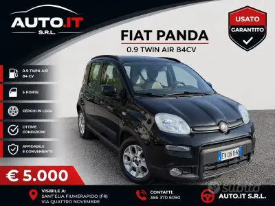 Usata Fiat Panda Lounge 80 CV (58 kW) 2014 Nero Utilitaria