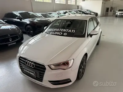 Usata Audi A3 Ambition 110 CV (80 kW) 2015 Bianco Berlina