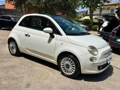 Usata Fiat 500 Lounge 75 CV (55 kW) 2009 Bianco Cabrio