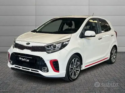 Usata Kia Picanto GT-Line 84 CV (61 kW) 2017 Bianco Utilitaria