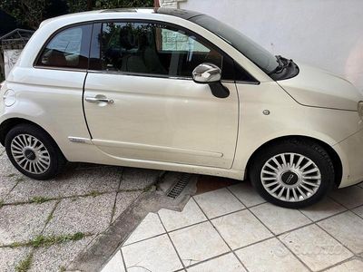 Usata Fiat 500 Lounge 2009 Bianco Cabrio