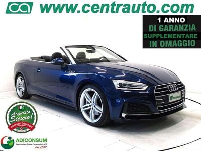 Usata Audi A5 Cabriolet S-Line 252 CV (185 kW) 2017 Blu scuro Cabrio