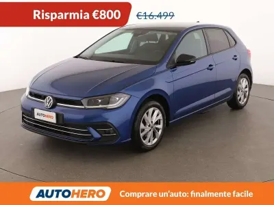 Usata VW Polo Style 95 CV (69 kW) 2022 Blu Utilitaria
