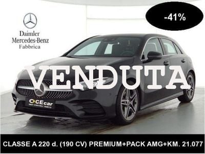 Usata Mercedes A220 Premium 190 CV (139 kW) 2021 Nero Berlina