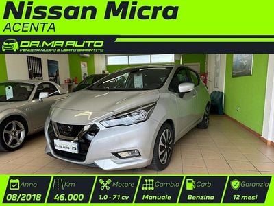 Usata Nissan Micra Acenta 70 CV (51 kW) 2018 Grigio Berlina