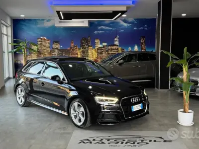 Usata Audi A3 S-Line 150 CV (110 kW) 2018 Nero Berlina