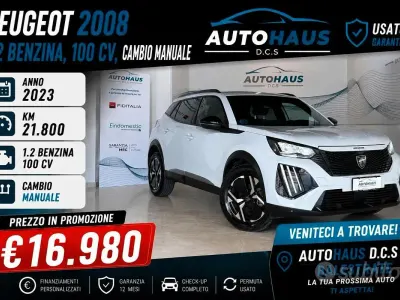 Usata Peugeot 2008 Allure 101 CV (74 kW) 2024 Bianco SUV