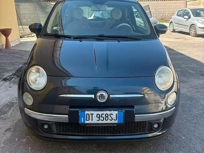 Usata Fiat 500 75 CV (55 kW) 2009 Blu Cabrio
