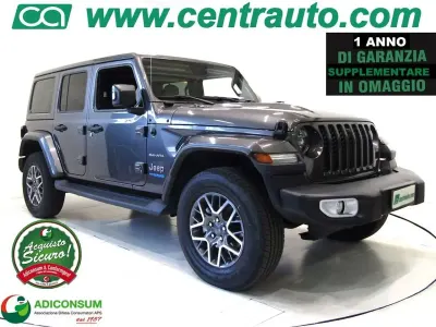 Usata Jeep Wrangler Unlimited Sahara 272 CV (200 kW) 2022 Grigio scuro SUV