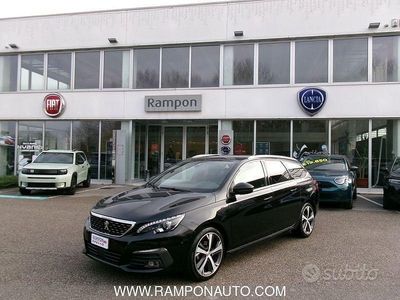 Usata Peugeot 308 GT-line 131 CV (96 kW) 2019 Nero Station wagon