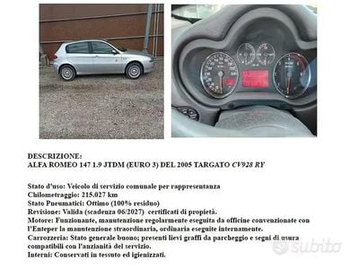 Usata Alfa Romeo 147 116 CV (85 kW) 2006 Utilitaria