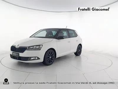 Usata Skoda Fabia 60 CV (44 kW) 2021 Bianco magnolia nero tulipano perlato Utilitaria