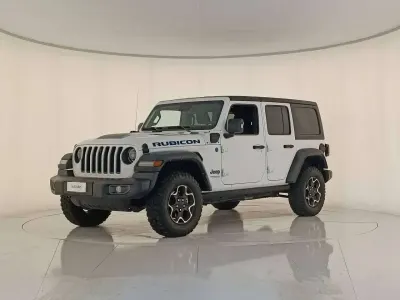 Usata Jeep Wrangler Unlimited Rubicon 272 CV (200 kW) 2022 Bright white SUV