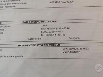 usata Fiat Regata - 1986