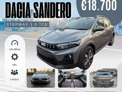 Nuova Dacia Sandero Expression 120 CV (88 kW) 2026 Grigio scuro Berlina