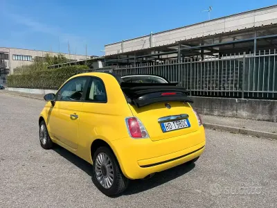 Usata Fiat 500C Lounge 69 CV (50 kW) 2011 Giallo Cabrio