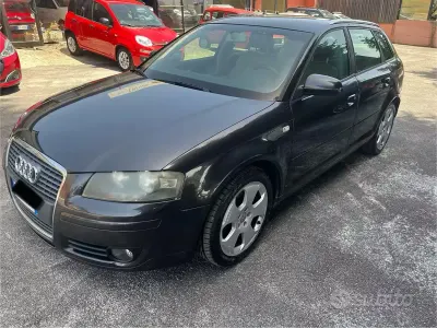 Usata Audi A3 Sportback Attraction 140 CV (102 kW) 2004 Nero Utilitaria