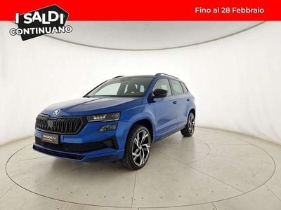 Usata Skoda Karoq SportLine 150 CV (110 kW) 2024 Blu race metallizzato SUV