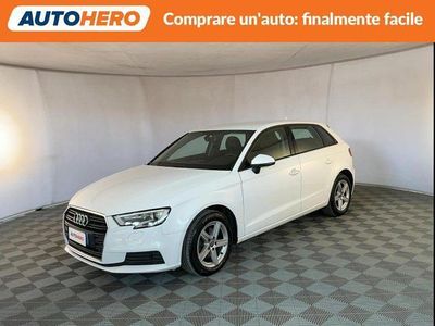 Usata Audi A3 149 CV (109 kW) 2018 Bianco Berlina
