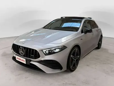 Begagnad Mercedes A35 AMG AMG Line Premium Plus 306 HK (225 kW) 2023 Silver Sedan